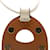 Collier Stud Chaine d'Ancre PM d'Hermès Marron Beige  - vue 5