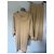 Autre Marque Conjunto de 3 piezas Interdee – Taupe claro M/L – Top, chaleco con capucha, pantalones fluidos - vista 2