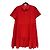 Claudie Pierlot Rotes Rüschenhemdkleid