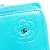 Billetera bi-fold Chanel Camelia Coco Mark Azul claro - vista 9