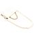Chanel Branco Couro Amassado En Vogue Flap Corda Cru - vista 12
