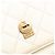 Chanel Branco Couro Amassado En Vogue Flap Corda Cru - vista 8