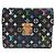 Portafoglio pieghevole tri-fold Monogram Multicolor Louis Vuitton Nero