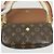 Borsa Clutch Ivy Monogram Wallet on Chain Louis Vuitton Marrone - vista 8