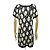 VESTIDO CHANEL FLORES BOTONES LOGO CC P47676K06085 S 36 EN ALGODÓN NEGRO