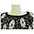VESTIDO CHANEL FLORES BOTONES LOGO CC P47676K06085 S 36 EN ALGODÓN NEGRO - vista 2