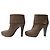 NUEVAS BOTAS LOUIS VUITTON QUEEN TALLA 39 TACÓN CUERO MARRÓN Castaño - vista 2