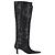 Botas altas Viola Slouch en glitter negro de Alexander Wang