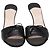 Timeless Sandali con tacco Chanel CC Bow in pelle nera Nero - vista 2