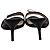 Timeless Sandali con tacco Chanel CC Bow in pelle nera Nero - vista 3