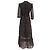 Vestido maxi envolvente con estampado de cebra Ba&Sh Selena en viscosa marrón Castaño - vista 3