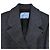 Prada Herringbone Single-Breasted Blazer with Pockets in Grey Wool - view 5