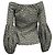 Autre Marque Blusa Gisele off shoulder en algodón estampado floral de Caroline Constas - vista 4