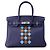 Hermès Borsa Tote Hermes Birkin 30 in blu Traceage