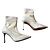 Botines Jimmy Choo de piel blanca tacón 8,5 cm Blanco