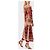 Conjunto Jean Paul Gaultier, modelo Red Trail Roja Beige - vista 2