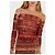 Conjunto Jean Paul Gaultier, modelo Red Trail Roja Beige - vista 3