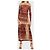 Conjunto Jean Paul Gaultier, modelo Red Trail Roja Beige - vista 4