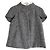 Prada Fall 2007 Mink Collar Tweed Jacket Grey Dark grey