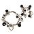 Splendida parure gioielli DOLCE & GABBANA bracciale orecchini Nero Argento Bianco