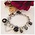 Splendida parure gioielli DOLCE & GABBANA bracciale orecchini Nero Argento Bianco - vista 4