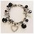 Splendida parure gioielli DOLCE & GABBANA bracciale orecchini Nero Argento Bianco - vista 5