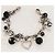 Splendida parure gioielli DOLCE & GABBANA bracciale orecchini Nero Argento Bianco - vista 8