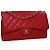 Timeless Borsa a mano Chanel Jumbo in pelle rossa Rosso