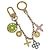 LOUIS VUITTON Llave Cadena Looping Charm Oro M66474 LV Auth 130526 Multicolor Dorado