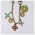 LOUIS VUITTON Llave Cadena Looping Charm Oro M66474 LV Auth 130526 Multicolor Dorado - vista 6