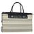 BURBERRY Nova Check Boston Tasche aus Canvas Beige Silber Authentisch ti3201