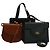 BALLY Borsa trapuntata in pelle 3 pezzi Verde Nero Marrone Auth BA3270