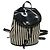 Zaino Salvatore Ferragamo in tela verniciata nera e oro Auth BA3113 - vista 13