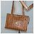 Borsa a spalla MCM Logogram Vicetos in pelle PVC marrone oro Auth BA3258 D'oro - vista 20