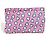 Borsa clutch con logo a cuore Miu Miu Rosa Blu