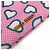 Borsa clutch con logo a cuore Miu Miu Rosa Blu - vista 7