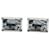 Louis Vuitton Train Pattern Cufflinks Silvery Blue