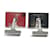 Louis Vuitton Train Pattern Cufflinks Silvery Blue - view 2