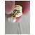Chanel paio di gemelli per donna in acciaio dorato e perla, VINTAGE Gold hardware - vista 10