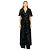 Abito lungo John Galliano Midnight Bloom blu