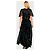 Abito lungo John Galliano Midnight Bloom blu - vista 2
