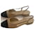 Chanel Slingbacks Beige Pelle