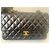 Borsa a mano Chanel 2.55 in pelle d'agnello nera Nero - vista 2