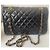 Borsa a mano Chanel 2.55 in pelle d'agnello nera Nero - vista 7
