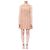 Alaïa Puderrosa Skaterkleid Beige