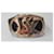 Ceinture Yves Saint Laurent avec boucle ovale monogramme YSL noir  - vue 2