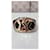 Ceinture Yves Saint Laurent avec boucle ovale monogramme YSL noir  - vue 9