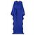 Autre Marque Vestido Aurora de Seda Azul