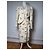 Conjunto de seda vintage Balenciaga beige