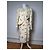 Conjunto de seda vintage Balenciaga beige - vista 13